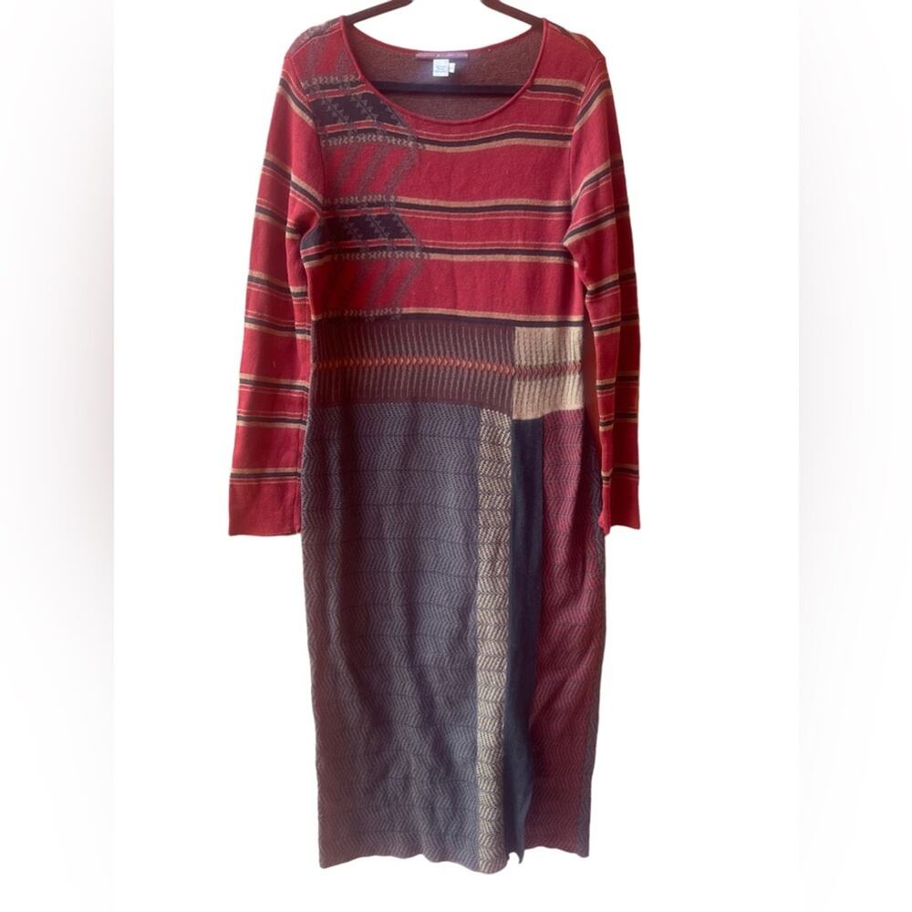 Peruvian Connection Alpaca Pima Cotton Maxi Dress Size Large